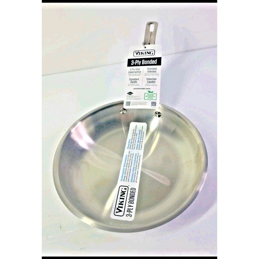 NWT Viking Contemporary 3-Ply - 8" Fry Pan - Stainless Steel Kitchen Cookware